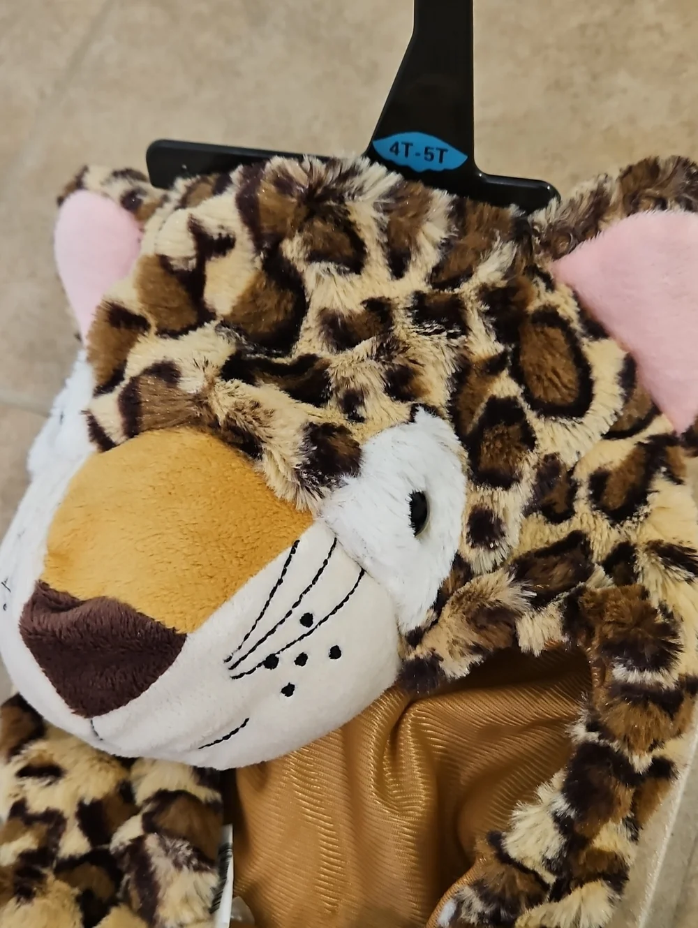Plush Leopard Hooded Costume 5T - Picture 7 of 9
